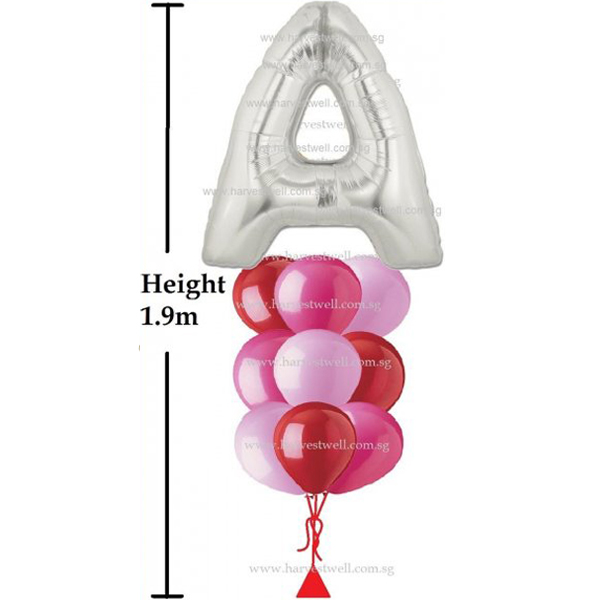 Megaloon Alphabet Helium Balloon Column